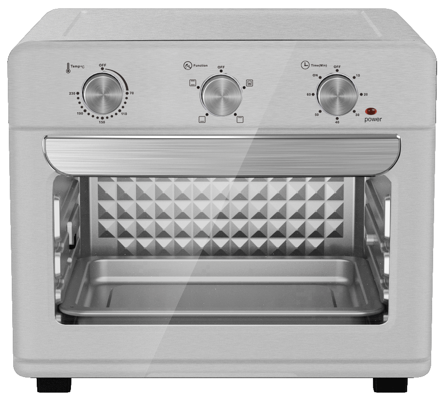 HAIHUA สแตนเลสควบคุมลูกบิด 25L อากาศทอดหม้อครัวบ้านพาความร้อนเครื่องปิ้งขนมปังไฟฟ้าผู้ผลิตเตาอบ 